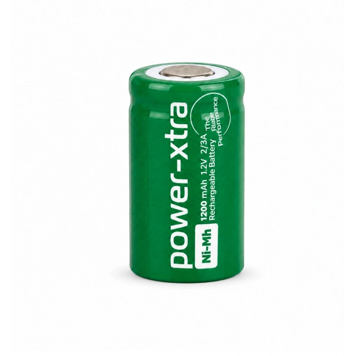 Power-Xtra 2/3A 1200mAh 1.2V Ni-MH Başsız Şarjlı Pil