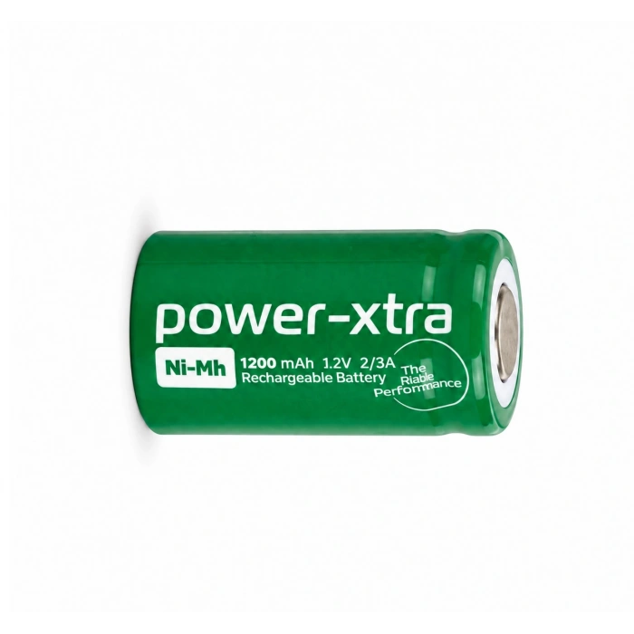 Power-Xtra 2/3A 1200mAh 1.2V Ni-MH Başsız Şarjlı Pil