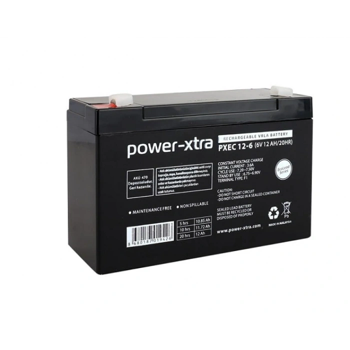 Power-Xtra 6V 12Ah Oyuncak Araba Aküsü