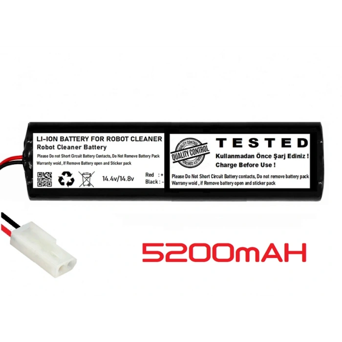 Tefal X-Plorer Serie 95 Uyumlu 14.4V 5200mAh Li-ion Robot Süpürge Pili