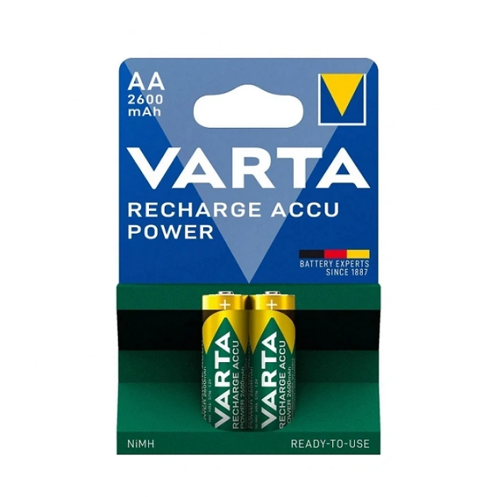 Varta 2600mAh AA Şarjlı Kalem Pil 2li Paket
