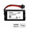 7.4v 14500 Li-ion 4lü Siyah Soketli 900mAH Oyuncak Pili