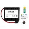 Varta Pilli 4.8V 1600mAh Ni-MH Siyah Soketli Oyuncak Araba Pili