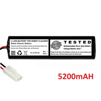 Trident Pro Max Uyumlu 14.4V 5200mAh Li-ion Robot Süpürge Pili