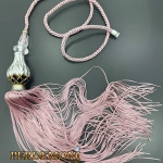 Gül Kurusu Gümüş Kuka Püsküllü Elmaslı Sarkıt