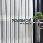 Arya Desen Ekru Renk Etek Kurşunlu Tül Perde Ütü İstemez