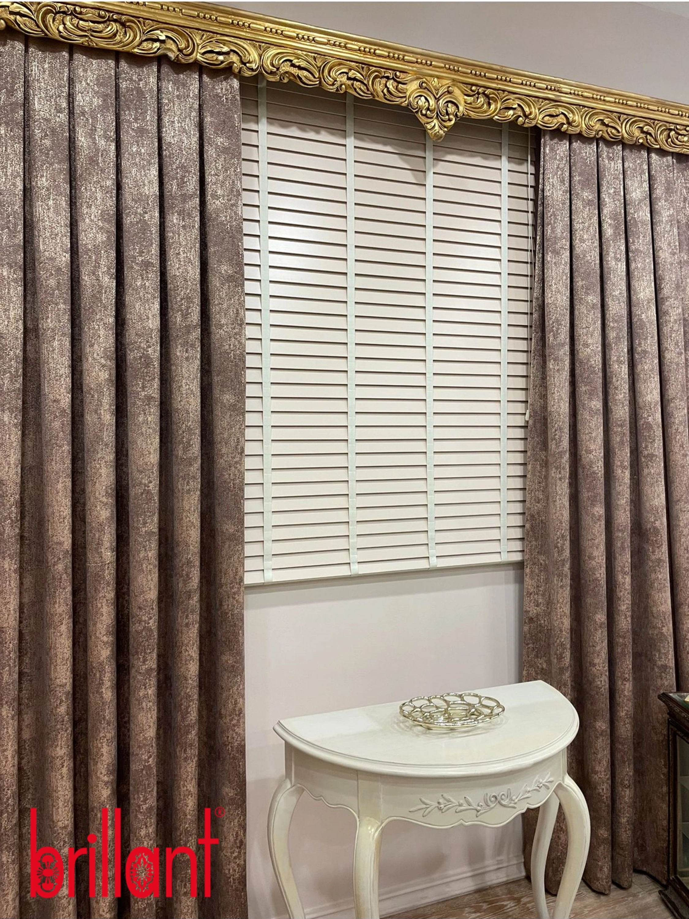 Bej Rengi %100 Orijinal Ahşap Jaluzi Perde 50 Mm Ofis Modern Ve Tüm Mekanlar Için