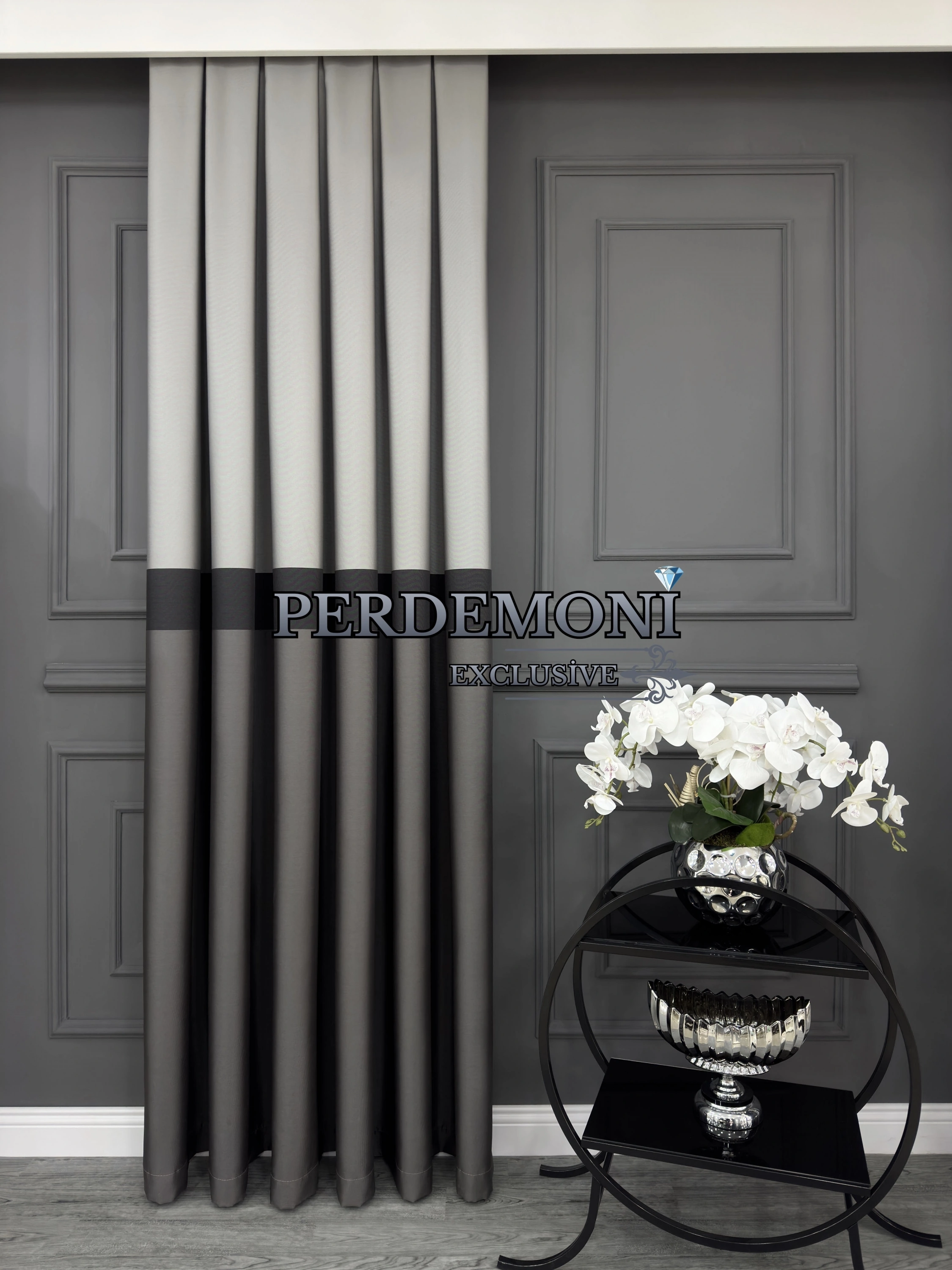 Berlin Desen Pano Fon Perde 6 Farklı Renk Seçeneği