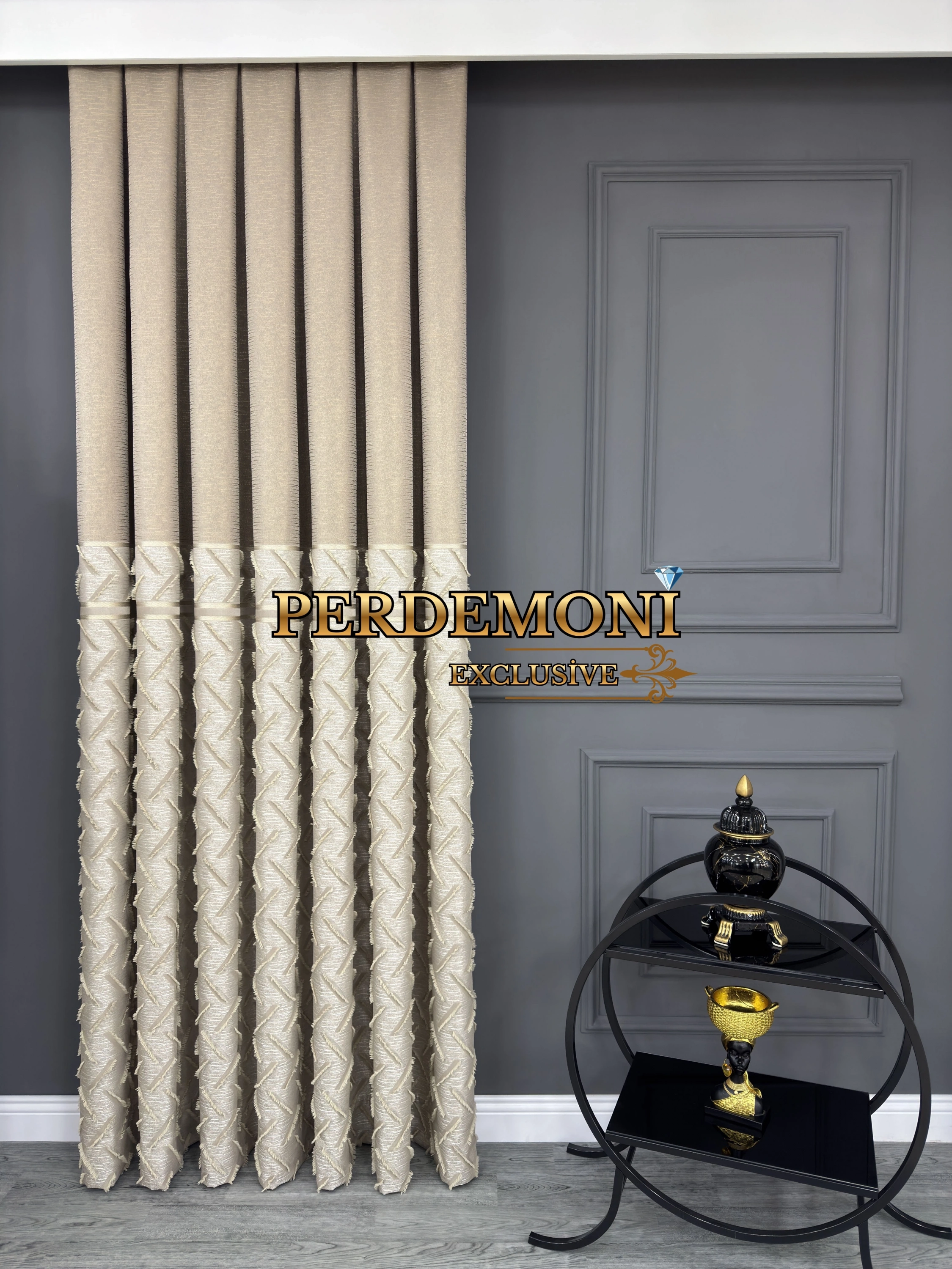 Hayran Püsküllü Pano Fon Perde Yeni Sezon 4 RENK SEÇENEĞİ