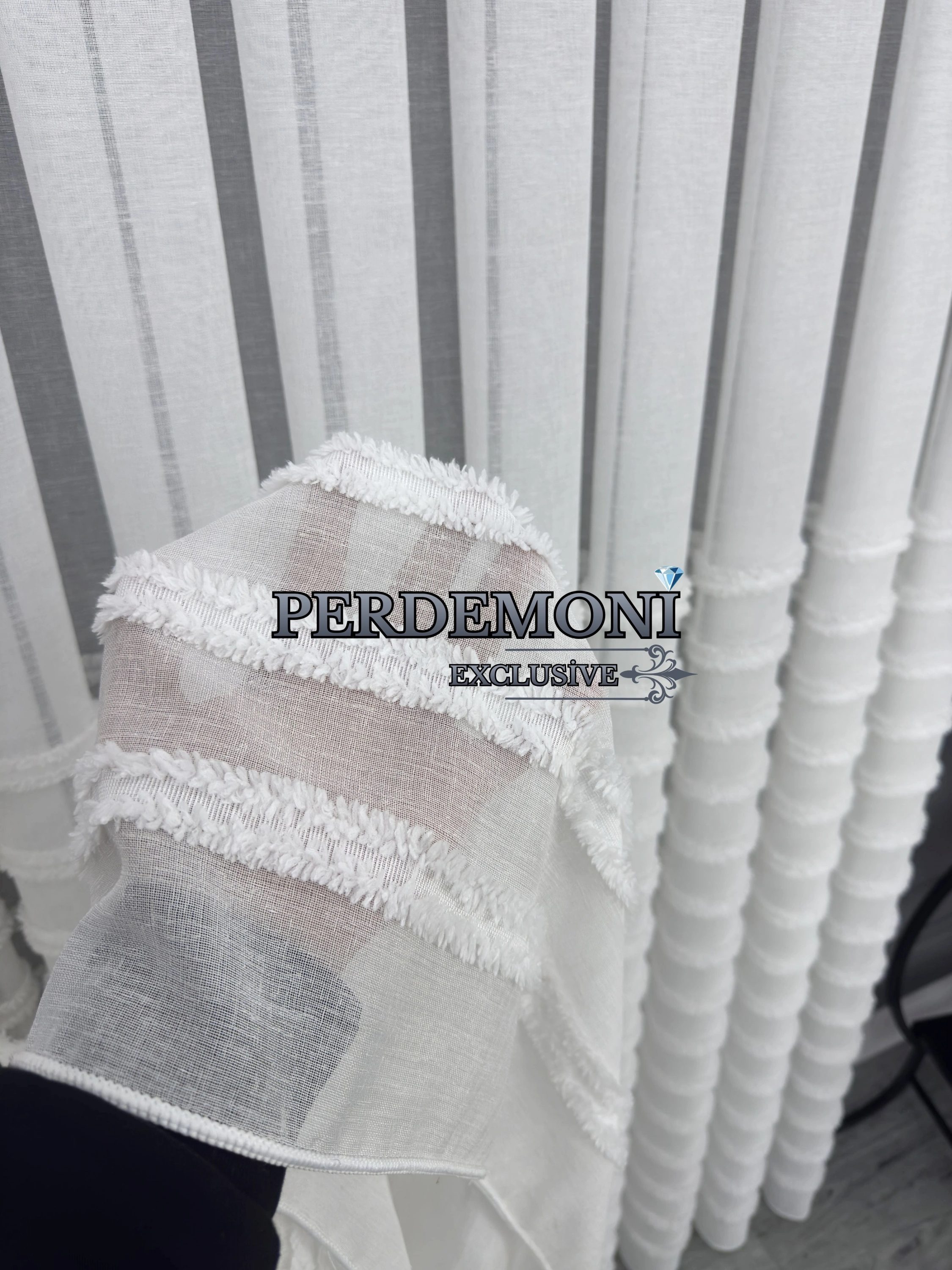 Linens Desen Etek Kurşunlu Tül Perde Ütü İstemez Gramajlı Ürün