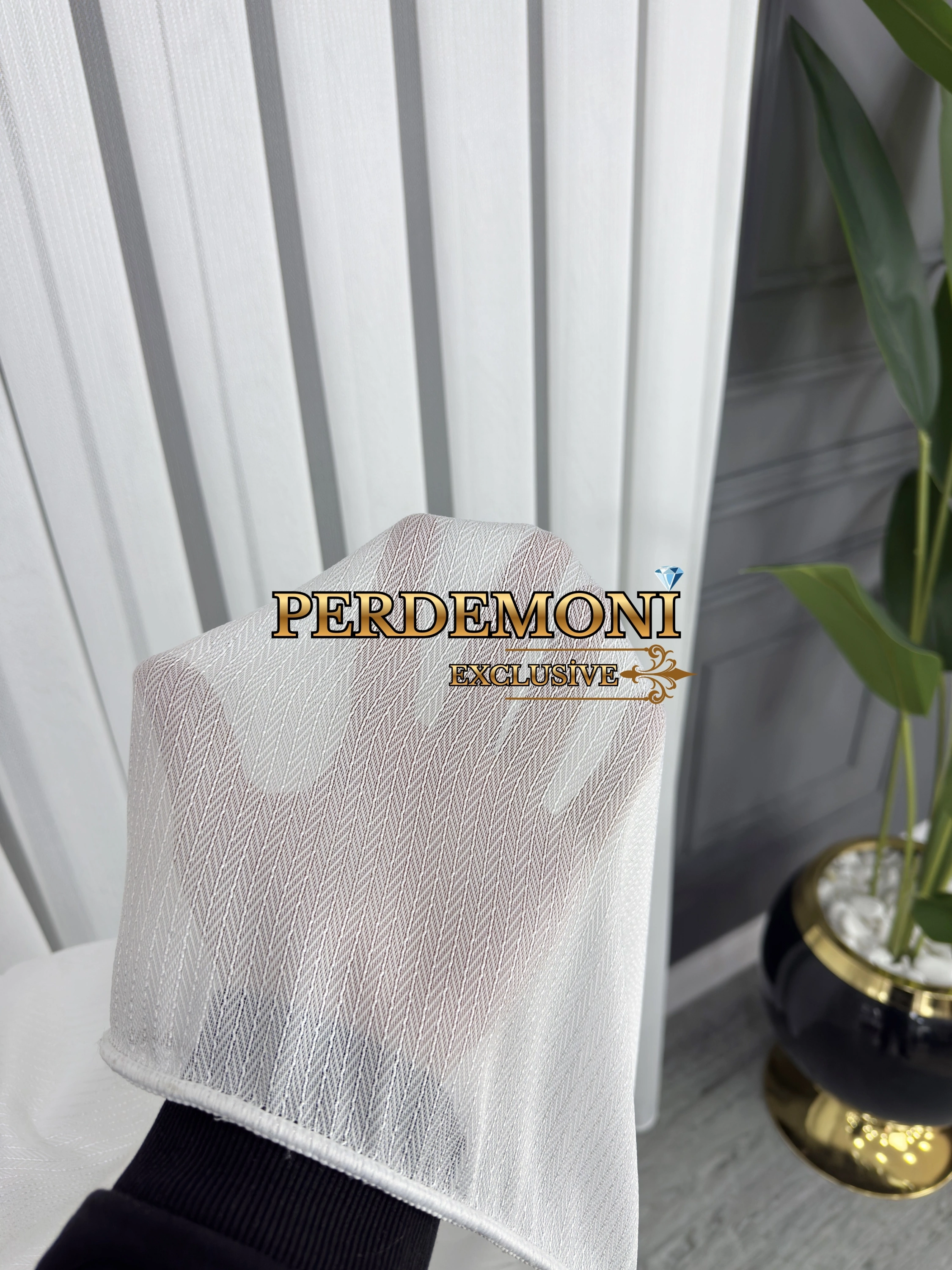 Nazende Desen Etek Kurşunlu Tül Perde Ütü İstemez Gramajlı Ürün