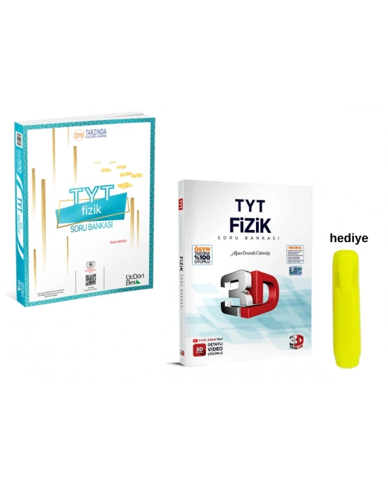 3D ve Üçdörtbeş TYT Fizik Soru Bankası