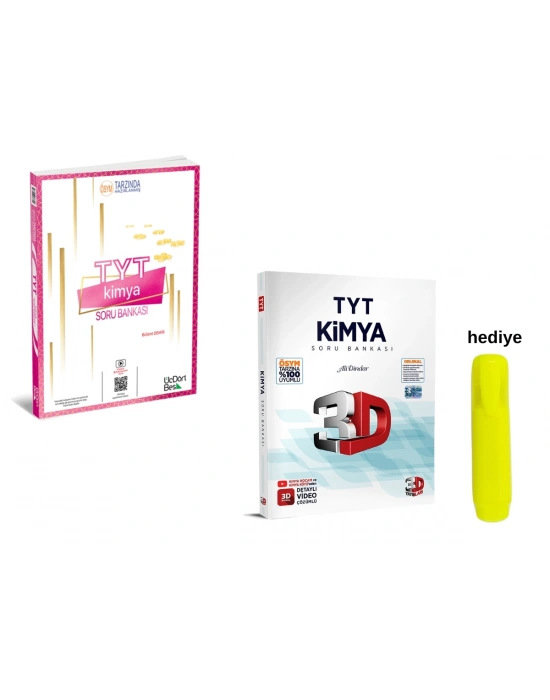 3D ve Üçdörtbeş TYT Kimya Soru Bankası