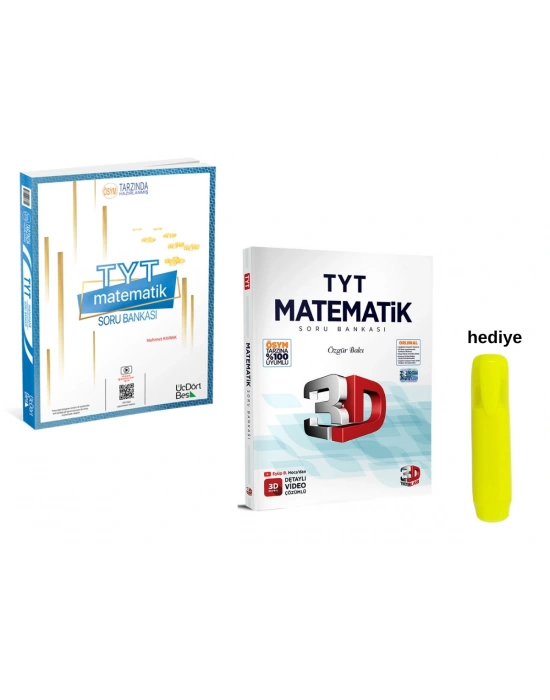 3D ve Üçdörtbeş TYT Matematik Soru Bankası