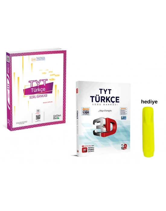 3D ve Üçdörtbeş TYT Türkçe Soru Bankası