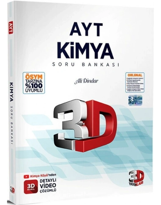 3D Yayınları AYT Kimya Soru Bankası
