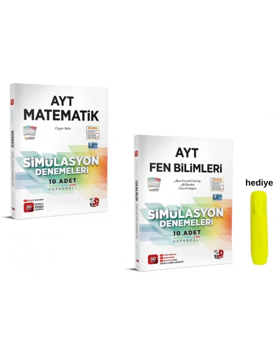 3D Yayınları AYT Sayısal Matematik Fen Simülasyon Deneme Seti