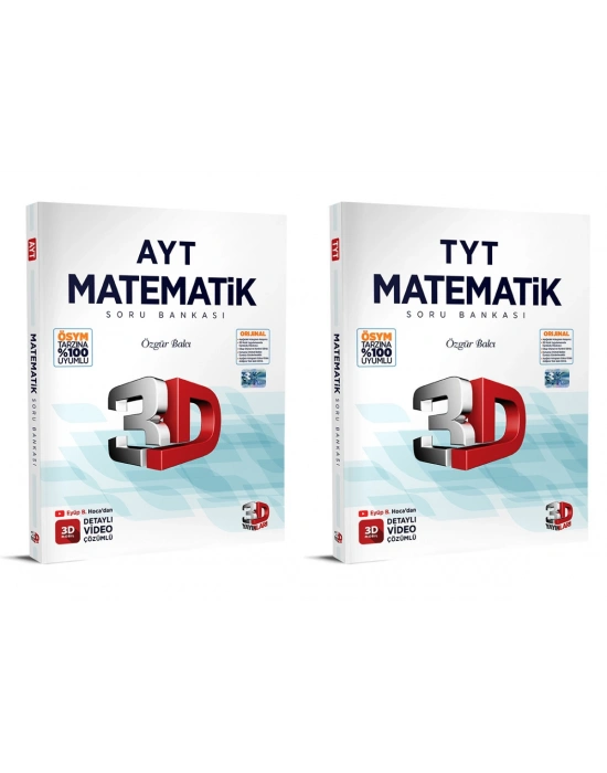 3D Yayınları TYT AYT Matematik Soru Bankası Seti