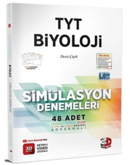 3D Yayınları TYT Biyoloji Simülasyon 48 Deneme