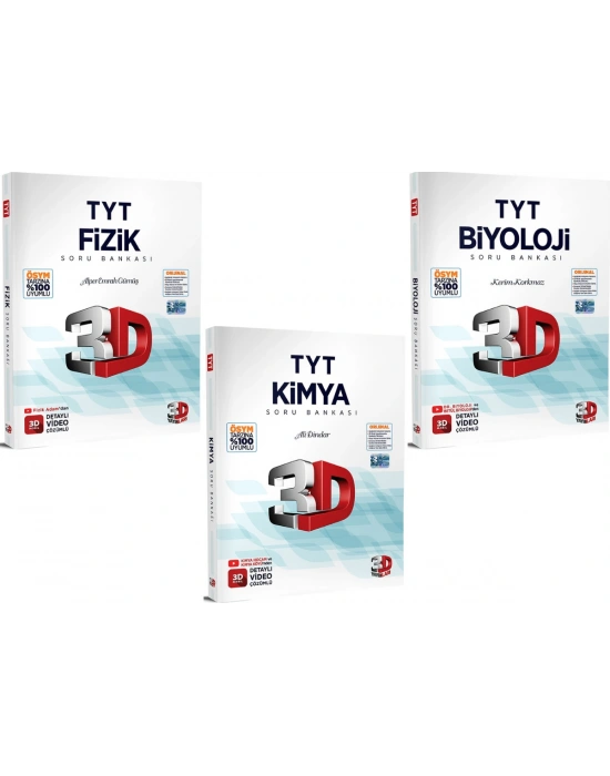 3D Yayınları TYT Fen Bilimleri Soru Bankası Seti