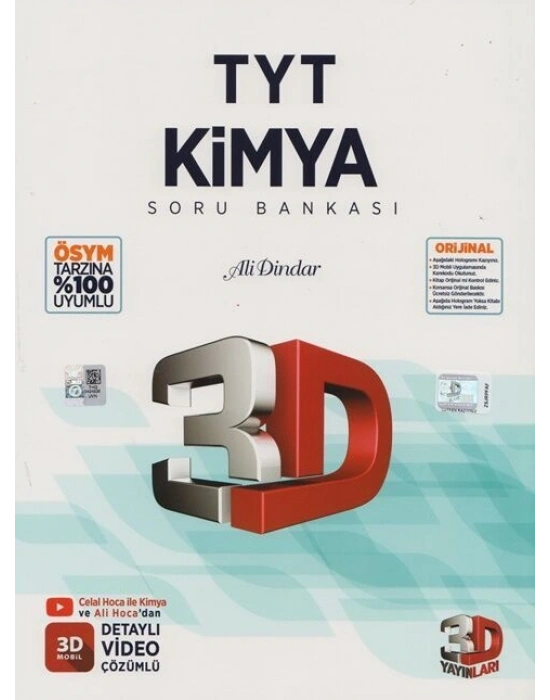 3D Yayınları TYT Kimya Soru Bankası