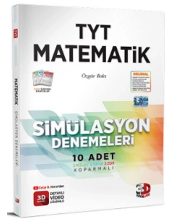 3D Yayınları TYT Matematik Simülasyon 10 Deneme
