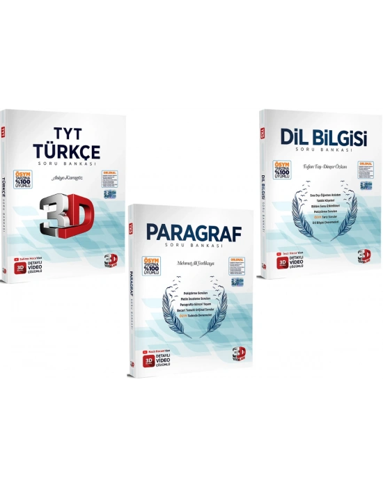 3D Yayınları TYT Türkçe Soru Bankası Seti