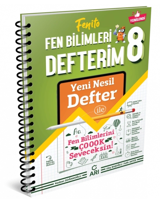 ARI YAYINLARI 8. Sınıf Fenito Fen Bilimleri Defterim