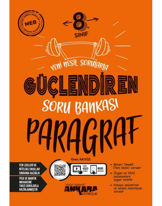 ANKARA YAYINCILIK 8. Sınıf Paragraf Güçlendiren Soru Bankası