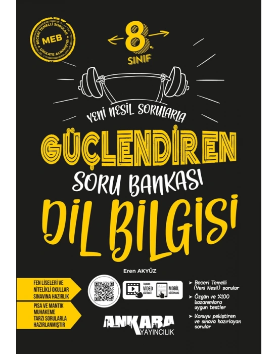 ANKARA YAYINCILIK 8. Sınıf Dil Bilgisi Güçlendiren Soru Bankası