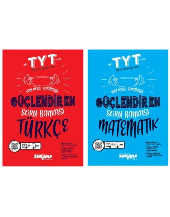 ANKARA YAYINCILIK TYT Türkçe - Matematik Güçlendiren Soru Bankası (2 Kitap)