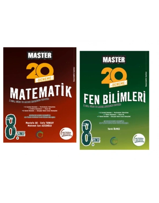OKYANUS YAYINCILIK 8. Sınıf Master Matematik + Fen Bilimleri Denemesi (2 Kitap)