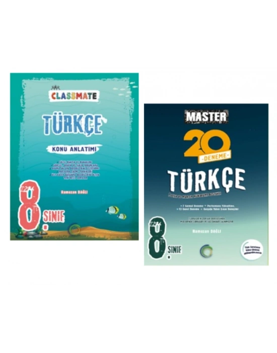 OKYANUS YAYINCILIK 8. Sınıf Classmate Türkçe Konu Anlatımı + Master 20 Denemesi (2 Kitap)