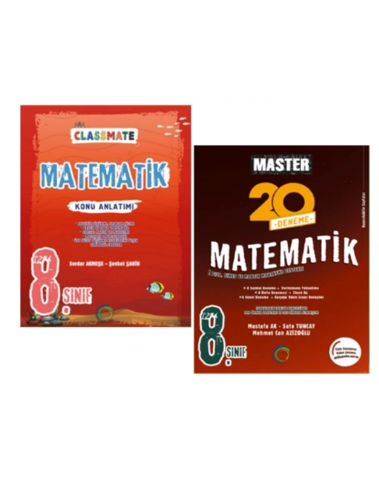 OKYANUS YAYINCILIK 8. Sınıf Classmate Matematik Konu Anlatımı + Master 20 Denemesi (2 Kitap)