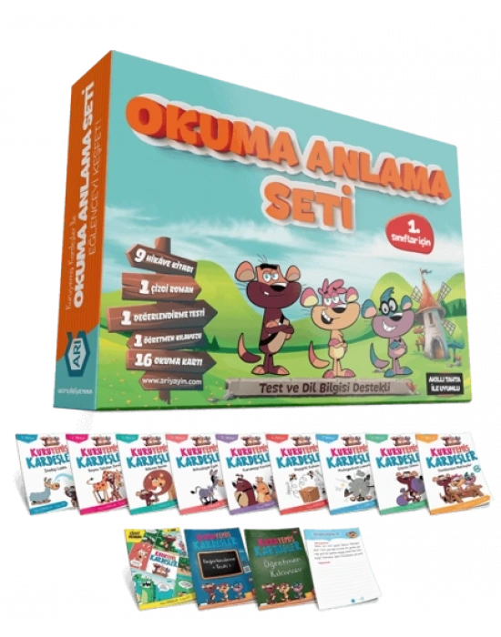 ARI YAYINLARI 1. Sınıf Kuruyemiş Kardeşler ile Okuma Anlama Seti