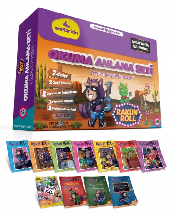 ARI YAYINLARI 4. Sınıf Rakun Roll Okuma Anlama Seti