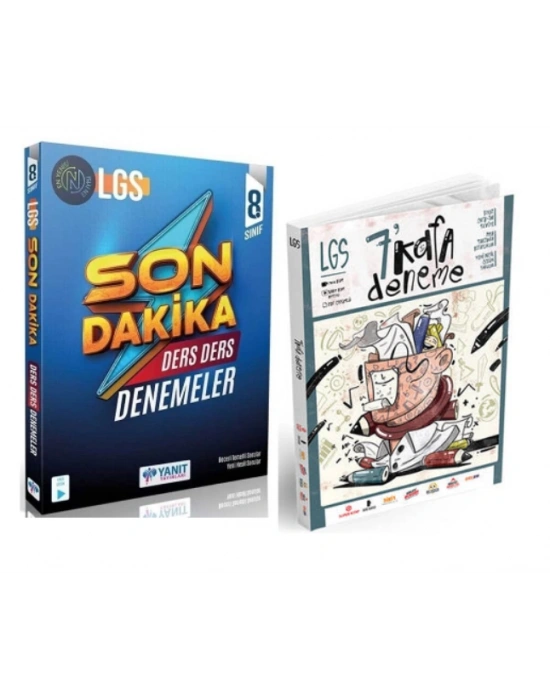 YANIT YAYINLARI LGS 8. Sınıf Tüm Dersler Son Dakika Ders Ders Denemeleri + Süper Kitap 7 Kafa Deneme (2 KİTAP)