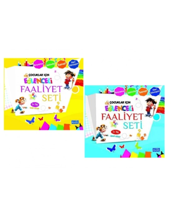 PARILTI YAYINCILIK Çocuklar için Eğlenceli Faaliyet Seti (2 Kitap)
