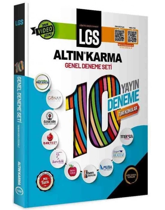 ALTIN KARMA YAYINLARI 8. Sınıf LGS 10 Yayın 10 Deneme Seti