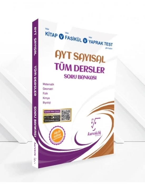 KAREKÖK YAYINLARI AYT SAYISAL TÜM DERSLER SORU BANKASI