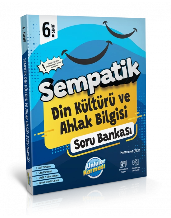 ÜNLÜLER KARMASI Sempatik 6. Sınıf Din Kültürü ve Ahlak Bilgisi Soru Bankası