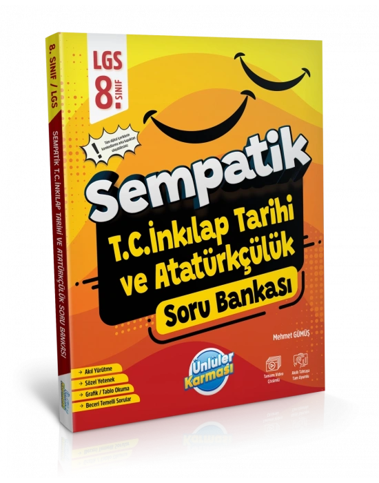 ÜNLÜLER KARMASI Sempatik 8. Sınıf T.C. İnkılap Tarihi ve Atatürkçülük Soru Bankası
