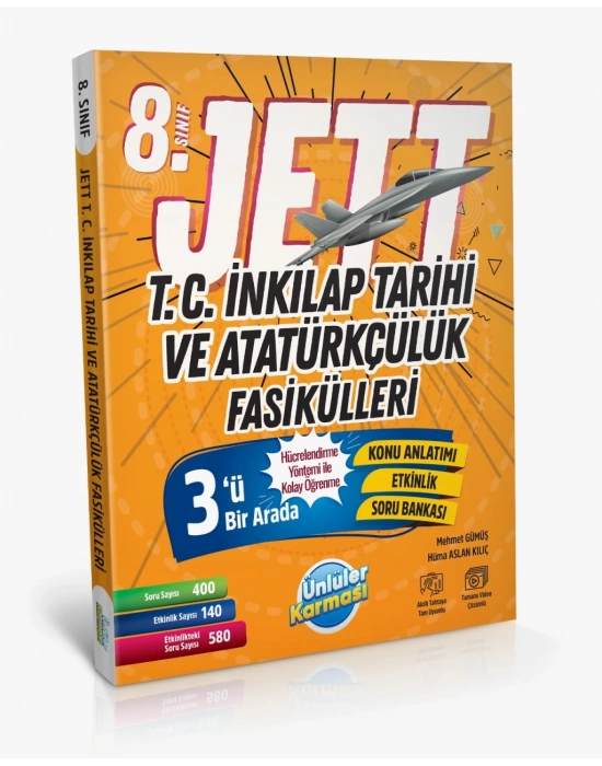 ÜNLÜLER KARMASI 8. Sınıf Jett T.C Inkılap Tarihi ve Atatürkçülük Fasikülleri