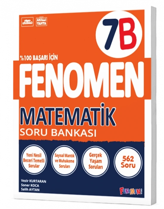 FENOMEN YAYINLARI 7 Matematik B Soru Bankası