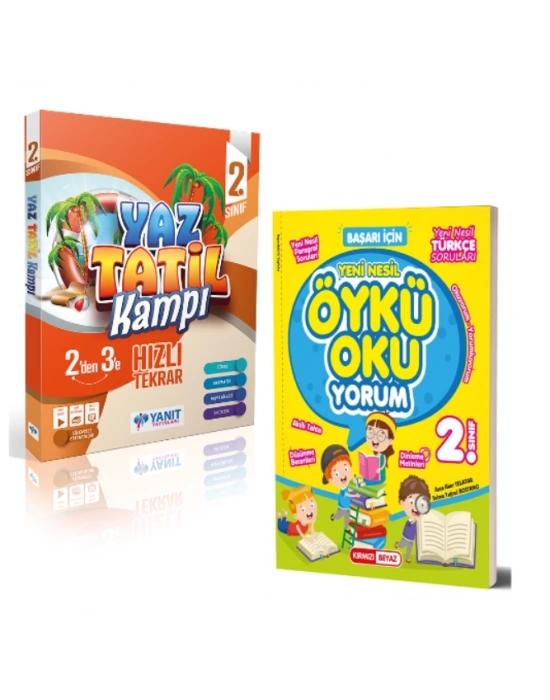 YANIT YAYINLARI 2. Sınıf Yaz Tatil Kampı + Kırmızı Beyaz Öykü Oku Yorum