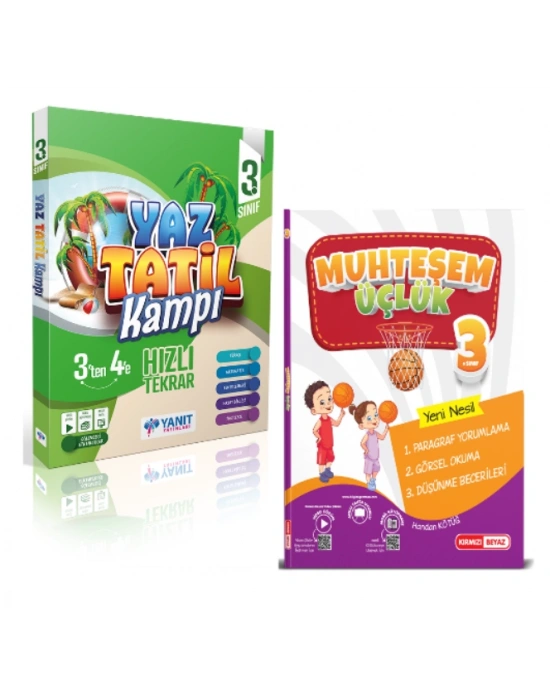 YANIT YAYINLARI 3. Sınıf Yaz Tatil Kampı + Kırmızı Beyaz Muhteşem Üçlük