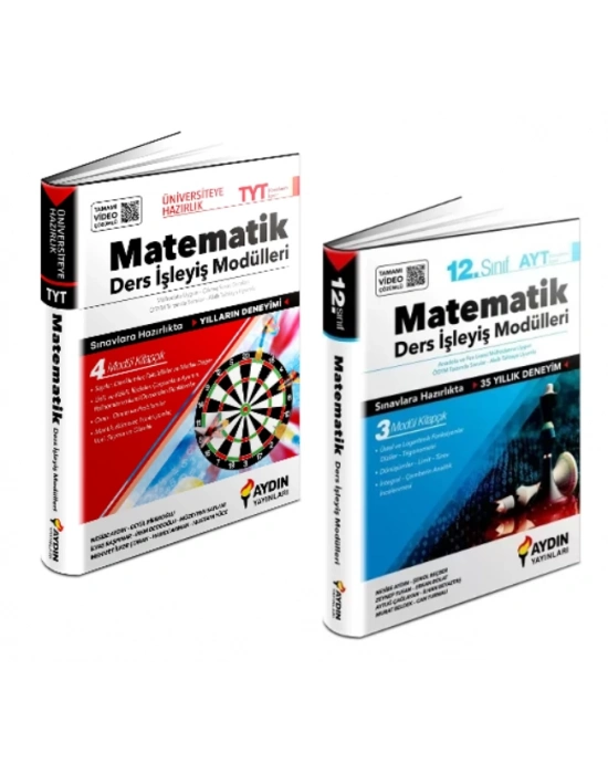 AYDIN YAYINLARI Üniversiteye Hazırlık TYT - AYT Matematik Ders İşleyiş Modülleri (2 Kitap)