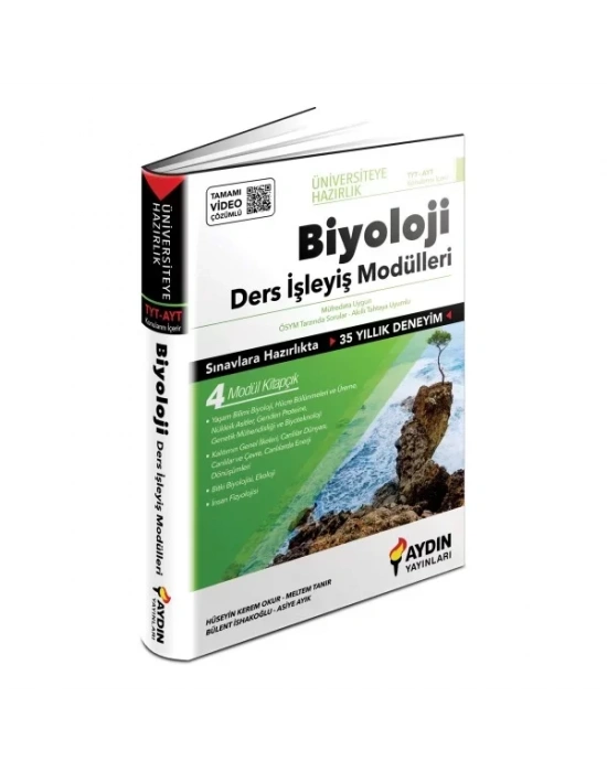 AYDIN YAYINLARI Üniversiteye Hazırlık TYT-AYT Biyoloji Ders İşleyiş Modülleri