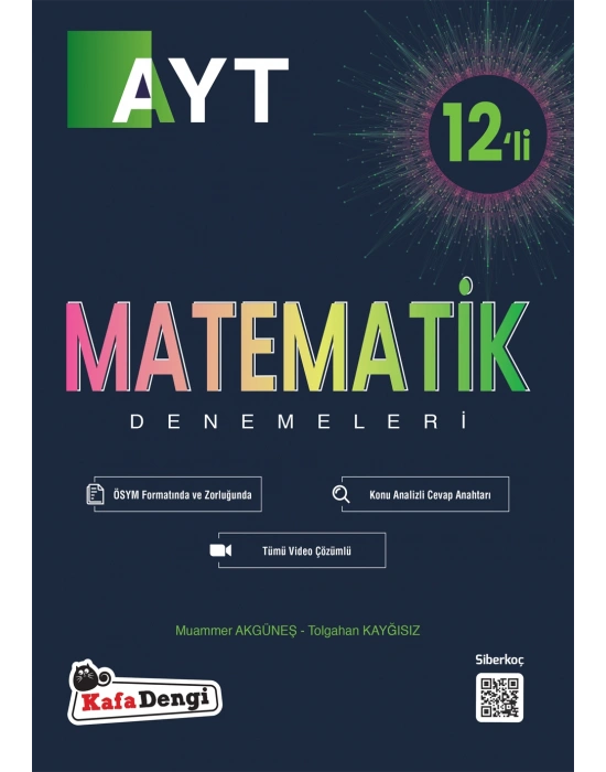 KAFA DENGİ YAYINLARI AYT Matematik Branş Denemesi(12li) (Tümü Video Çözümlü)