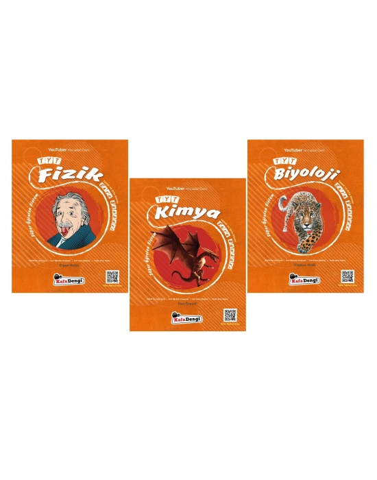 KAFA DENGİ YAYINLARI TYT Fizik + Kimya + Biyoloji Soru Bankaları | Süper Öğreten Sistem
